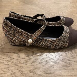 C.Paravano Women's Flats Shoes Round Toe Ballet Flats with Strap 11.5